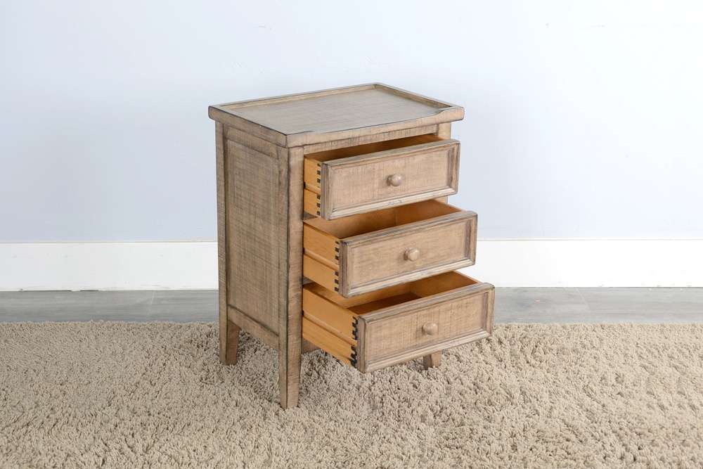 Sunny Designs - Marina -  Beach Pebble End Table - 2080BP veiw 3