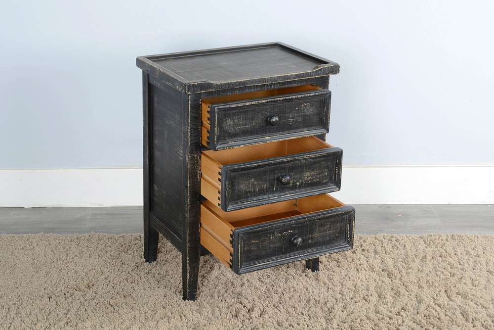 Sunny Designs - Marina -  Black Sand End Table - 2080BS veiw 3