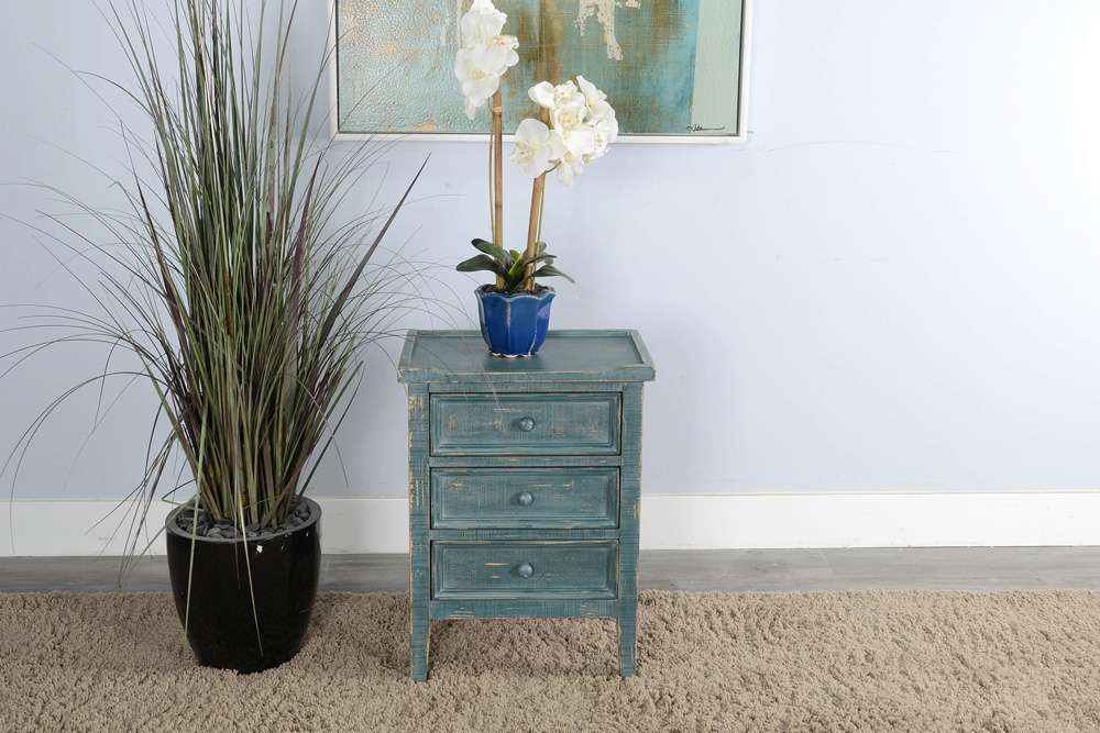Sunny Designs - Marina -  Marina End Table with Drawers - 2080SG veiw 2