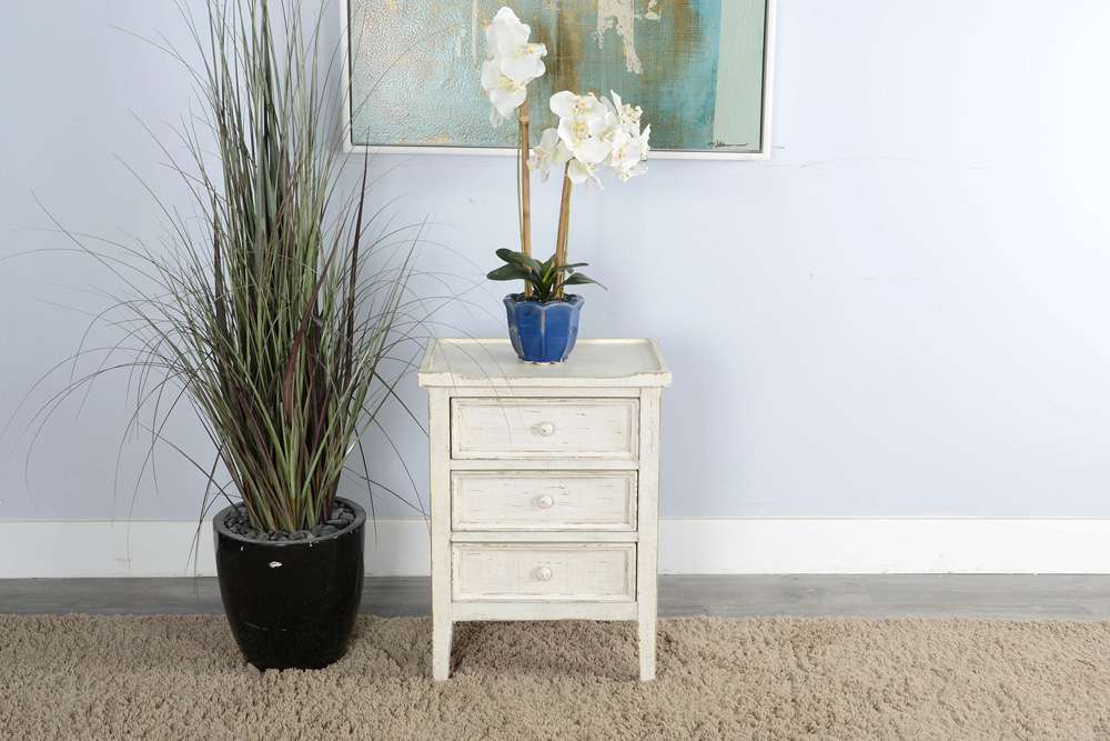Sunny Designs - Marina -  White Sand End Table - 2080WS veiw 2