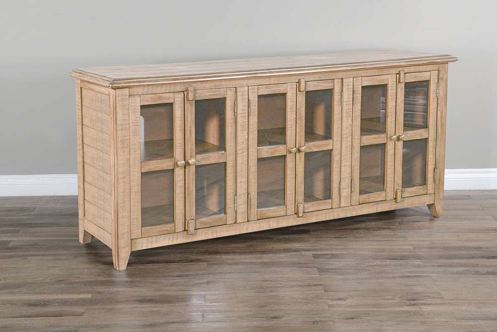 Sunny Designs - Marina -  Beach Pebble 70in TV Console - 3628BP-70 veiw 1