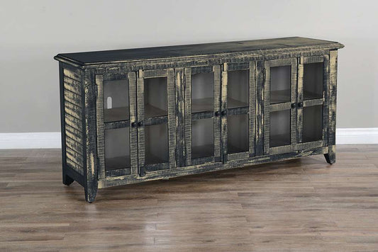 Sunny Designs - Marina -  Black Sand 70in TV Console - 3628BS-70 veiw 1