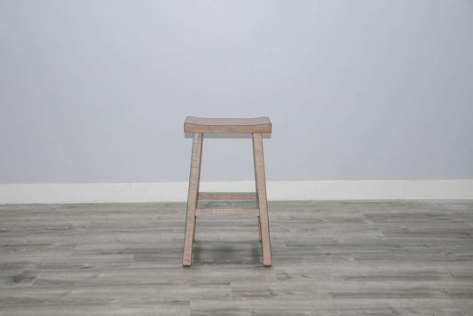 Sunny Designs - Marina -  Beach Pebble Bar Saddle Seat Stool, Wood Seat (Set of 2) - 1768BP-30 veiw 2