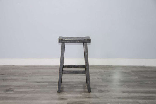 Sunny Designs - Marina -  Black Sand Bar Saddle Seat Stool, Wood Seat (Set of 2) - 1768BS-30 veiw 2