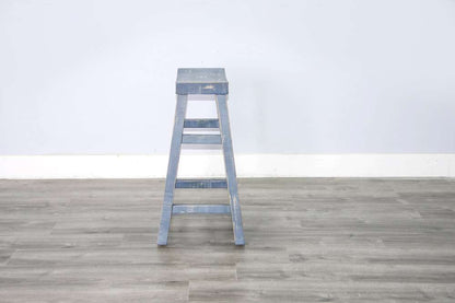 Sunny Designs - Marina -  Ocean Blue Bar Saddle Seat Stool, Wood Seat (Set of 2) - 1768OB-30 veiw 4