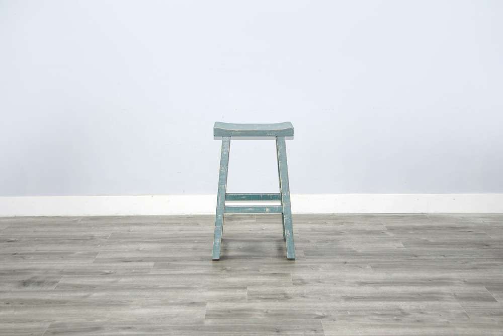 Sunny Designs - Marina -  Sea Grass Bar Saddle Seat Stool, Wood Seat (Set of 2) - 1768SG-30 veiw 2
