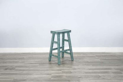 Sunny Designs - Marina -  Sea Grass Bar Saddle Seat Stool, Wood Seat (Set of 2) - 1768SG-30 veiw 3