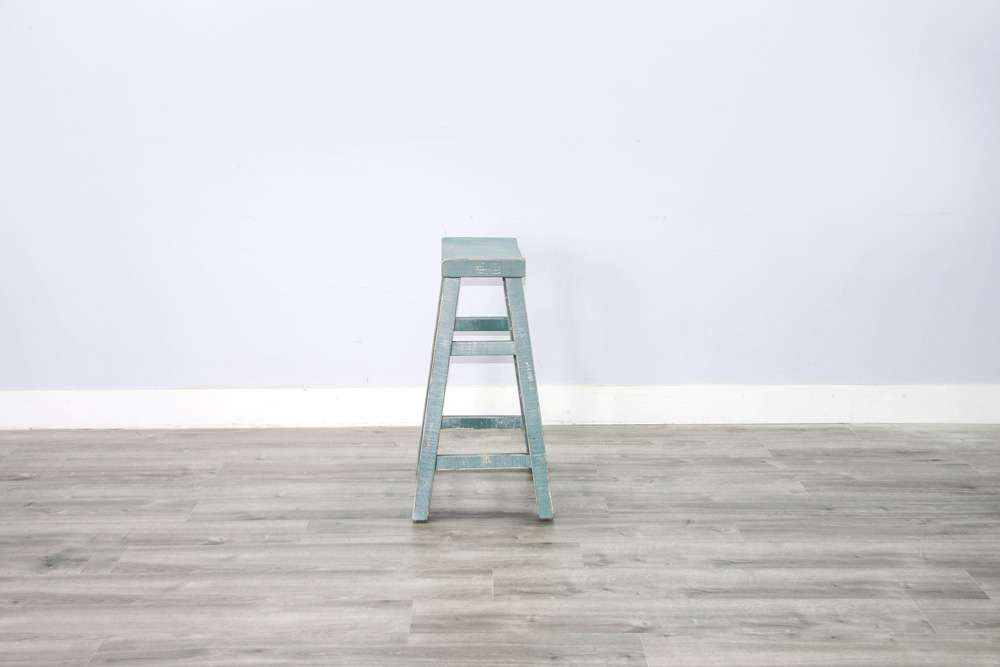 Sunny Designs - Marina -  Sea Grass Bar Saddle Seat Stool, Wood Seat (Set of 2) - 1768SG-30 veiw 4
