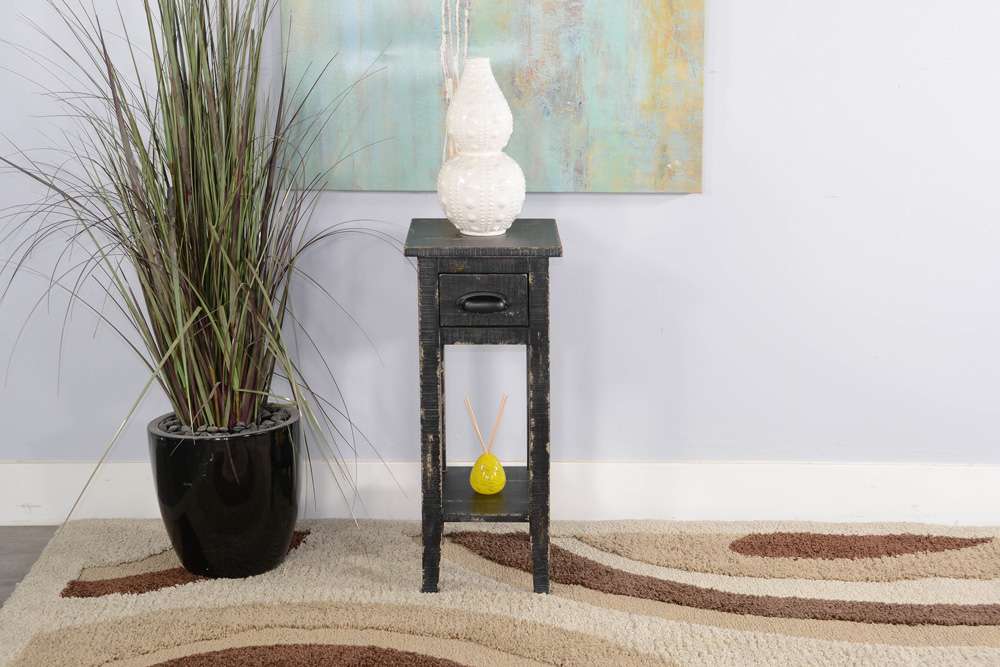 Sunny Designs - Marina -  Black Sand Chair Side Table - 2077BS veiw 2