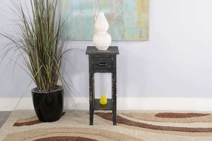 Sunny Designs - Marina -  Black Sand Chair Side Table - 2077BS veiw 2