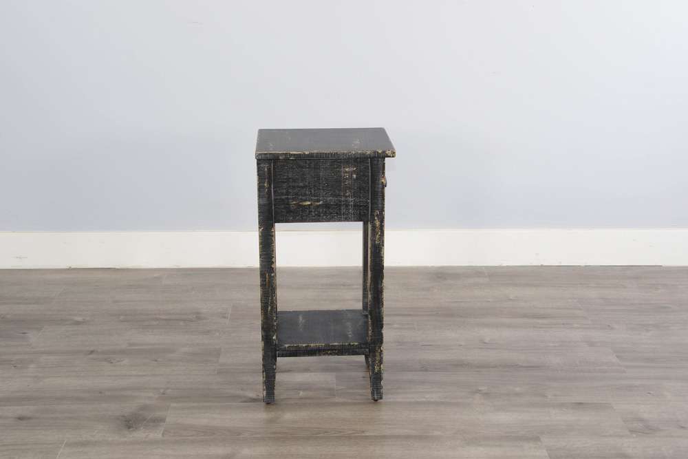 Sunny Designs - Marina -  Black Sand Chair Side Table - 2077BS veiw 4