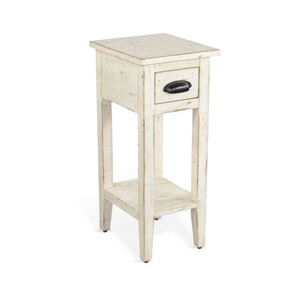 Sunny Designs - Marina -  White Sand Chair Side Table - 2077WS veiw 1