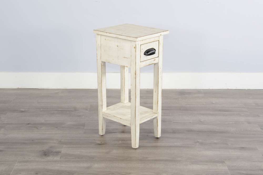 Sunny Designs - Marina -  White Sand Chair Side Table - 2077WS veiw 3