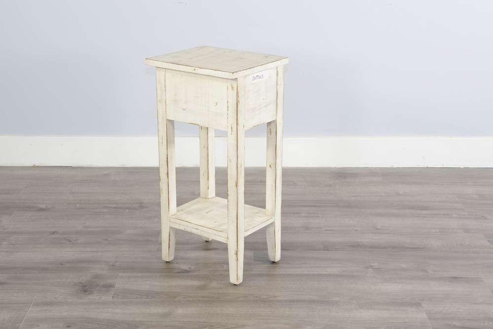 Sunny Designs - Marina -  White Sand Chair Side Table - 2077WS veiw 4