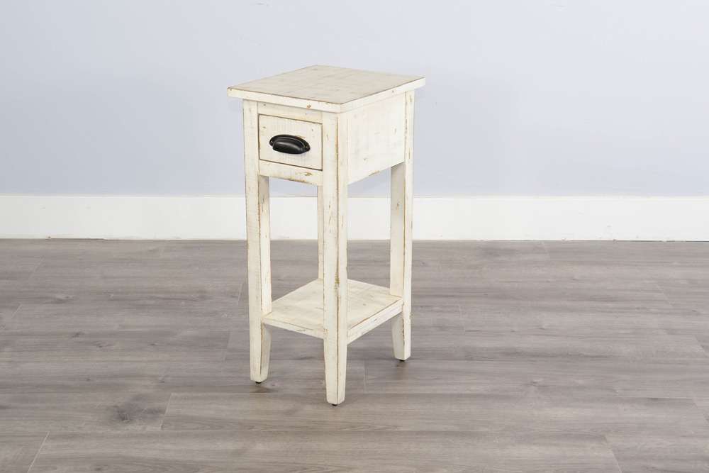 Sunny Designs - Marina -  White Sand Chair Side Table - 2077WS veiw 5