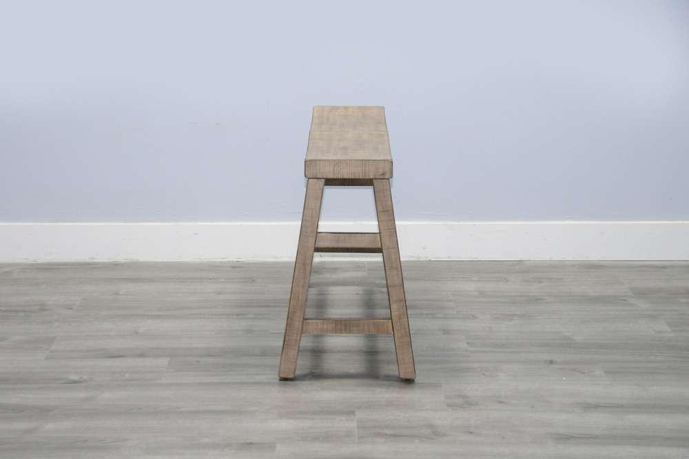 Sunny Designs - Marina -  Beach Pebble Counter Bench, Wood Seat - 1671BP-24 veiw 3