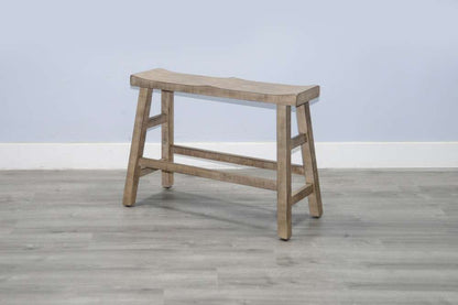 Sunny Designs - Marina -  Beach Pebble Counter Bench, Wood Seat - 1671BP-24 veiw 4
