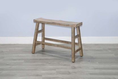 Sunny Designs - Marina -  Beach Pebble Counter Bench, Wood Seat - 1671BP-24 veiw 5