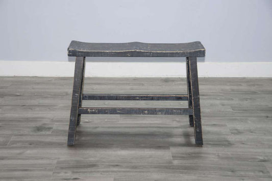 Sunny Designs - Marina -  Black Sand Counter Bench, Wood Seat - 1671BS-24 veiw 2