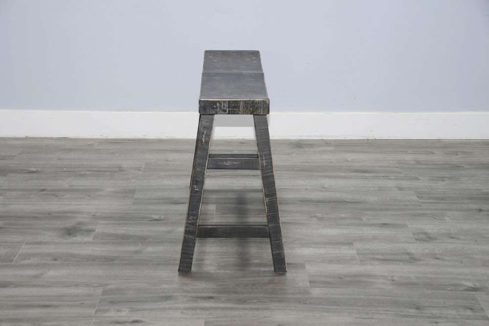 Sunny Designs - Marina -  Black Sand Counter Bench, Wood Seat - 1671BS-24 veiw 3