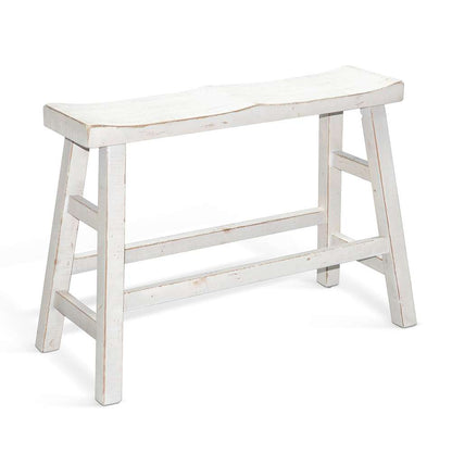 Sunny Designs - Marina -  White Sand Counter Bench, Wood Seat - 1671WS-24 veiw 1