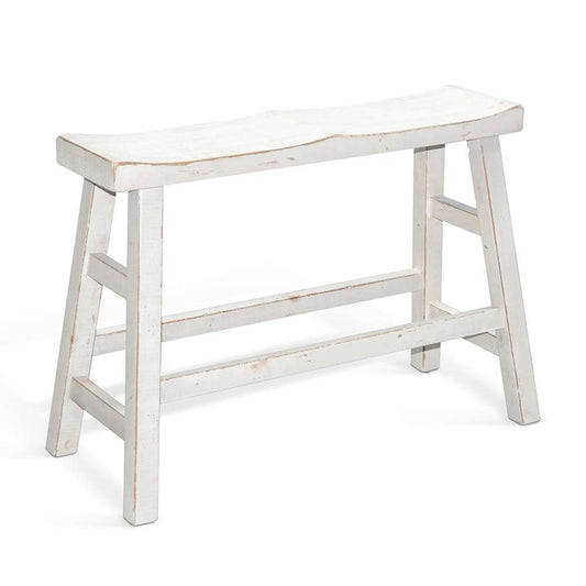 Sunny Designs - Marina -  White Sand Counter Bench, Wood Seat - 1671WS-24 veiw 1