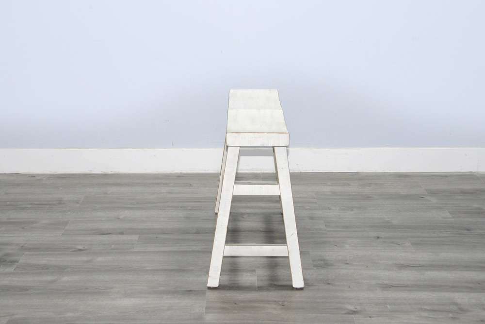 Sunny Designs - Marina -  White Sand Counter Bench, Wood Seat - 1671WS-24 veiw 3