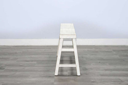 Sunny Designs - Marina -  White Sand Counter Bench, Wood Seat - 1671WS-24 veiw 3