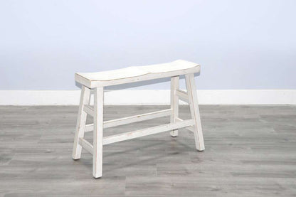 Sunny Designs - Marina -  White Sand Counter Bench, Wood Seat - 1671WS-24 veiw 4