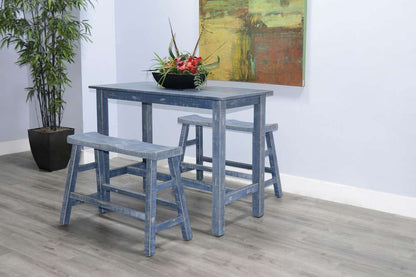 Sunny Designs - Marina -  Ocean Blue Counter Table - 1172OB-36 veiw 6
