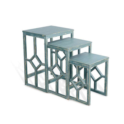 Sunny Designs - Marina -  Sea Grass Nesting Table - 2087SG veiw 1
