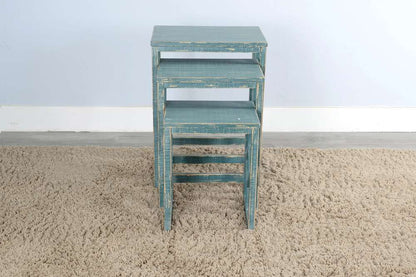 Sunny Designs - Marina -  Sea Grass Nesting Table - 2087SG veiw 3