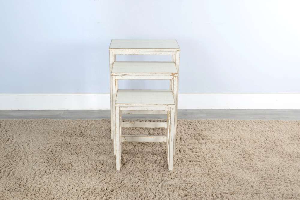 Sunny Designs - Marina -  White Sand Nesting Table - 2087WS veiw 3