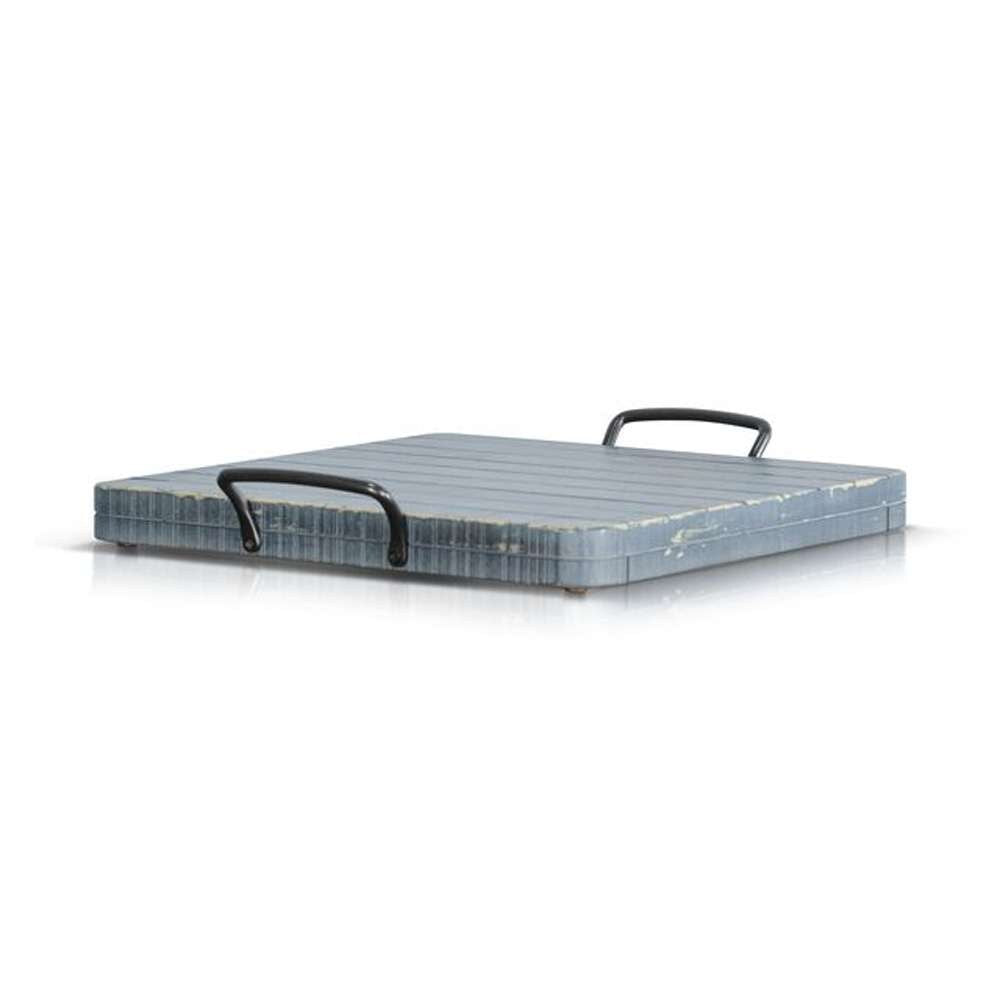 Sunny Designs - Marina -  Ocean Blue Ottoman Tray - 2098OB veiw 1