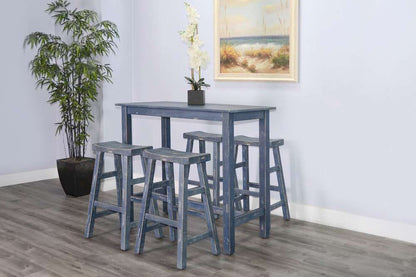 Sunny Designs - Marina -  Ocean Blue Pub Table - 1172OB-42 veiw 7