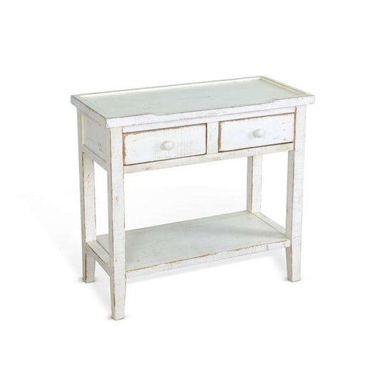 Sunny Designs - Marina -  White Sand Side Table - 2091WS veiw 1