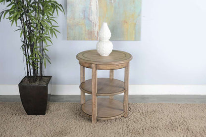 Sunny Designs - Marina -  Beach Pebble Side Table - 2085BP veiw 2