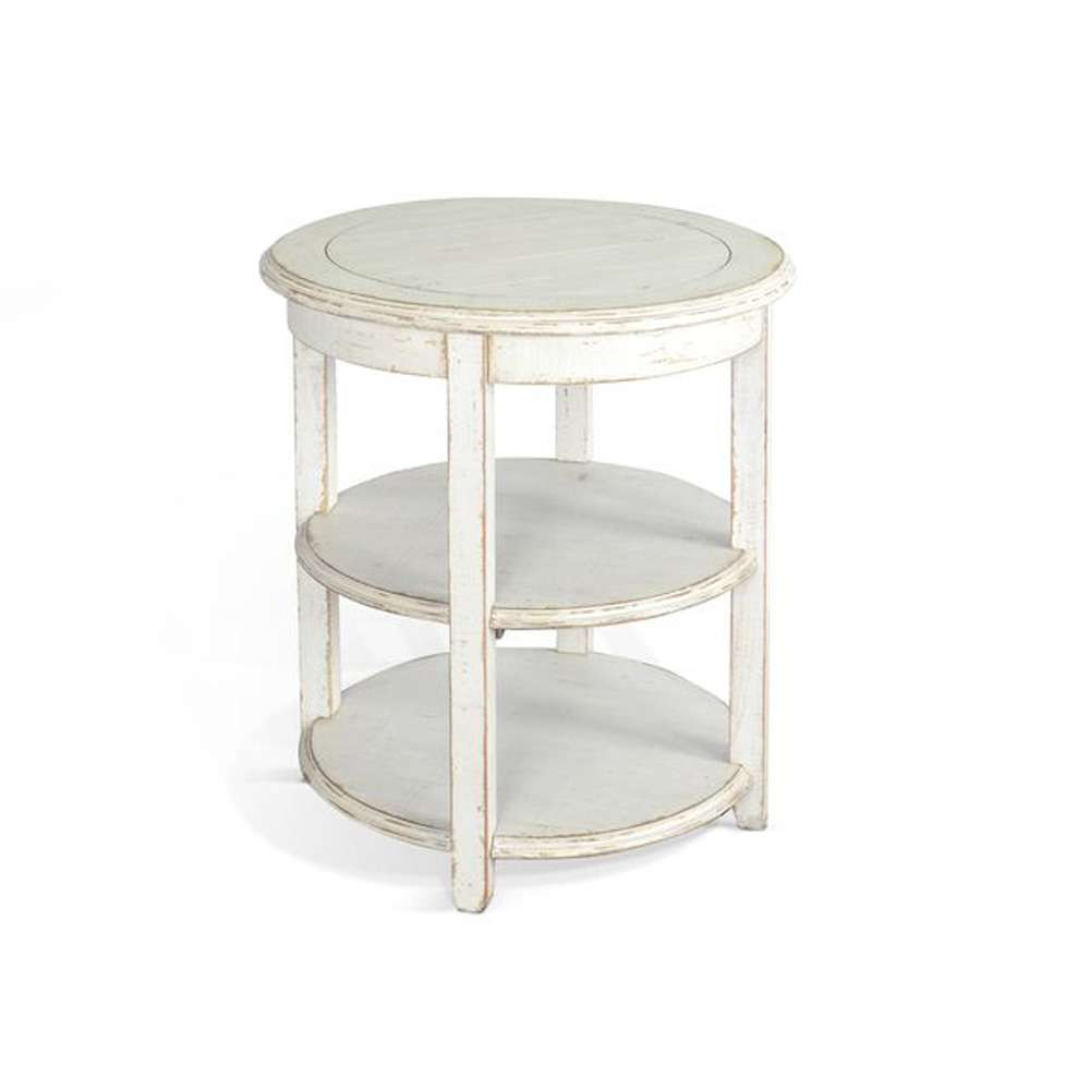 Sunny Designs - Marina -  White Sand Side Table - 2085WS veiw 1