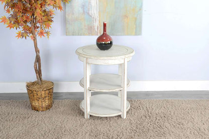 Sunny Designs - Marina -  White Sand Side Table - 2085WS veiw 2