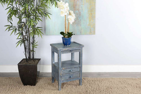 Sunny Designs - Marina -  Ocean Blue Side Table - 2086OB veiw 2