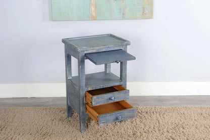 Sunny Designs - Marina -  Ocean Blue Side Table - 2086OB veiw 3