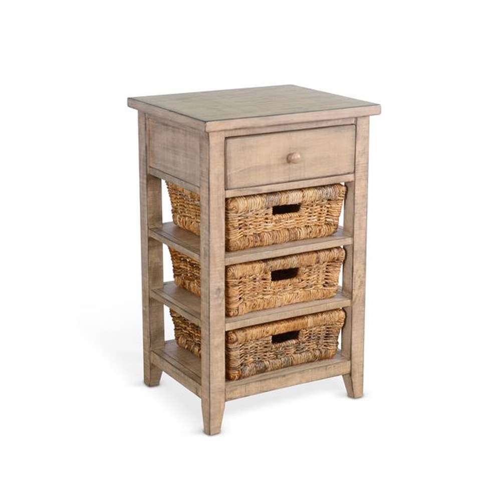 Sunny Designs - Marina -  Beach Pebble Storage Table - 2093BP veiw 1