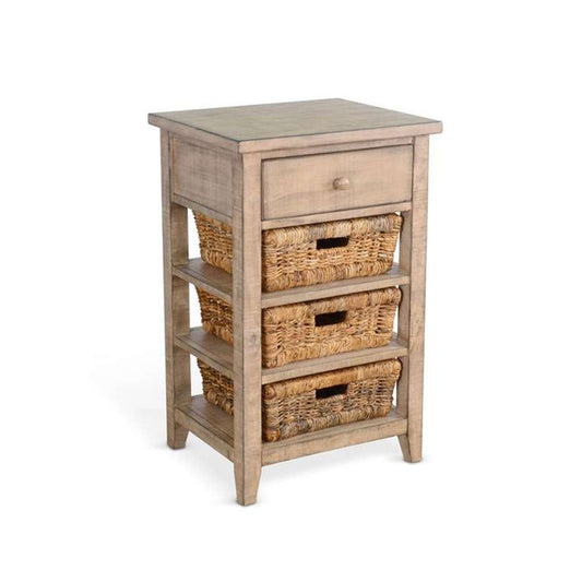 Sunny Designs - Marina -  Beach Pebble Storage Table - 2093BP veiw 1
