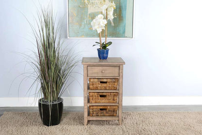 Sunny Designs - Marina -  Beach Pebble Storage Table - 2093BP veiw 2