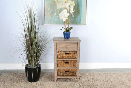 Sunny Designs - Marina -  Beach Pebble Storage Table - 2093BP veiw 2