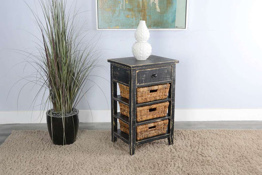 Sunny Designs - Marina -  Black Sand Storage Table - 2093BS veiw 2