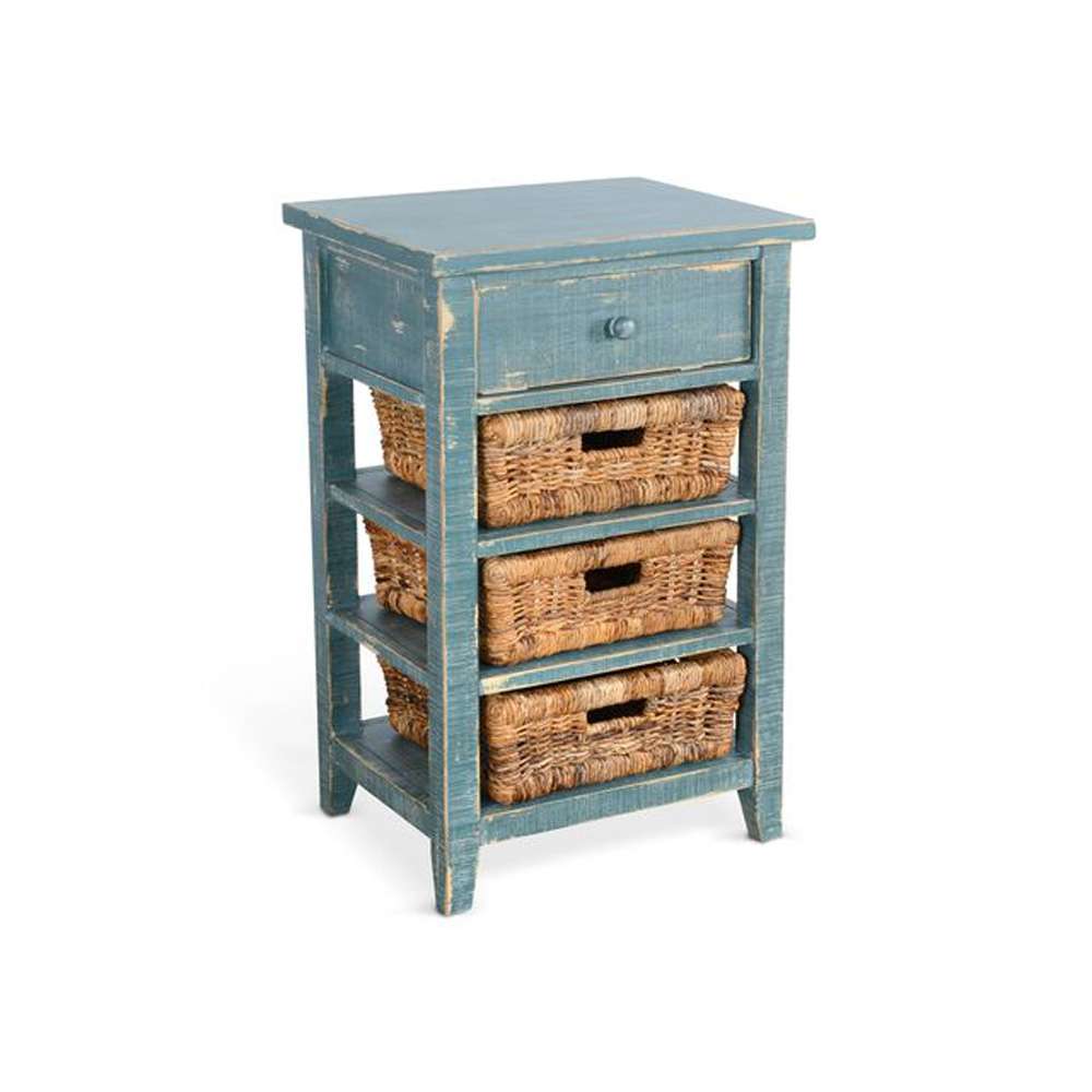 Sunny Designs - Marina -  Sea Grass Storage Table - 2093SG veiw 1