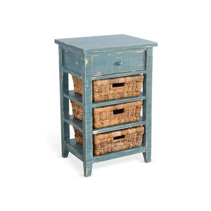 Sunny Designs - Marina -  Sea Grass Storage Table - 2093SG veiw 1