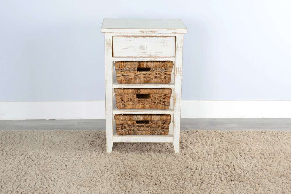 Sunny Designs - Marina -  White Sand Storage Table - 2093WS veiw 3