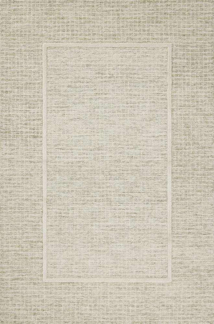 Chris Loves Julia x Loloi - Briggs Sage / Ivory 18in x 18in Sample Rug - BRISBRG-01SGIV160S veiw 1